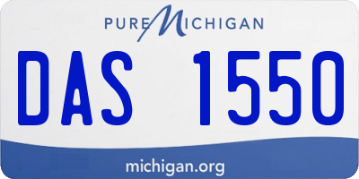 MI license plate DAS1550