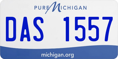 MI license plate DAS1557