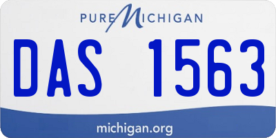 MI license plate DAS1563