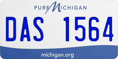 MI license plate DAS1564