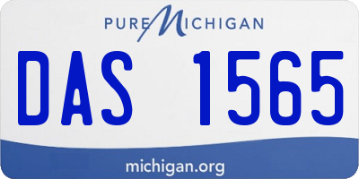 MI license plate DAS1565