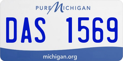 MI license plate DAS1569