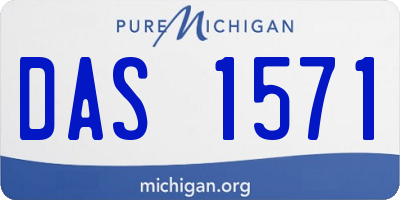 MI license plate DAS1571