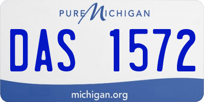 MI license plate DAS1572