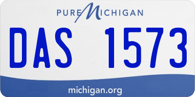 MI license plate DAS1573