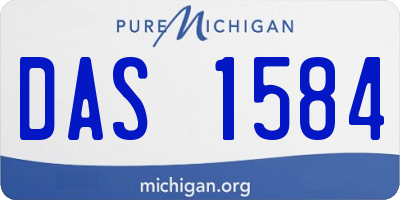 MI license plate DAS1584