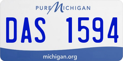 MI license plate DAS1594