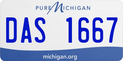 MI license plate DAS1667