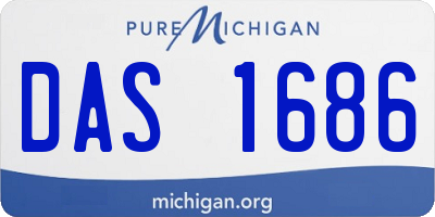 MI license plate DAS1686