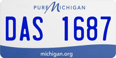 MI license plate DAS1687