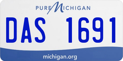 MI license plate DAS1691