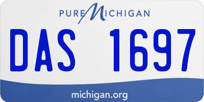 MI license plate DAS1697