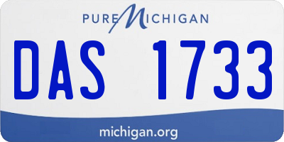 MI license plate DAS1733