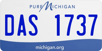 MI license plate DAS1737