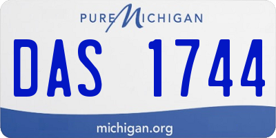 MI license plate DAS1744