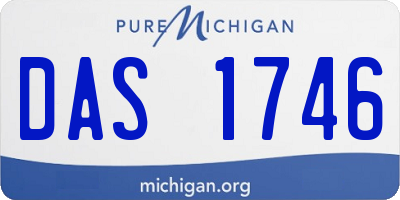 MI license plate DAS1746