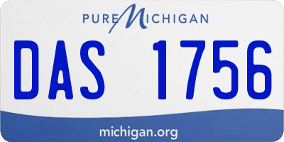 MI license plate DAS1756