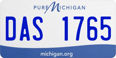 MI license plate DAS1765