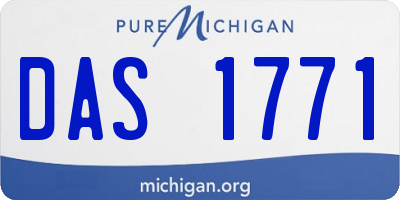 MI license plate DAS1771