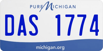 MI license plate DAS1774