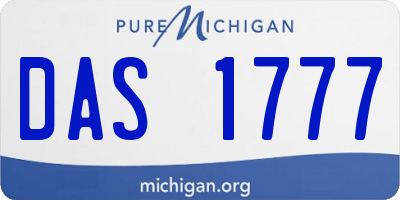 MI license plate DAS1777