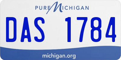 MI license plate DAS1784