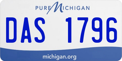 MI license plate DAS1796
