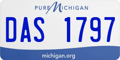 MI license plate DAS1797