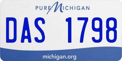 MI license plate DAS1798