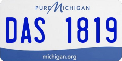 MI license plate DAS1819