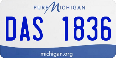 MI license plate DAS1836