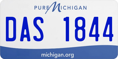 MI license plate DAS1844