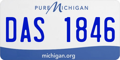 MI license plate DAS1846