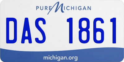 MI license plate DAS1861