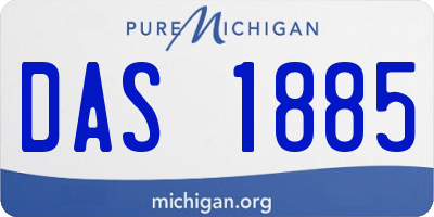 MI license plate DAS1885