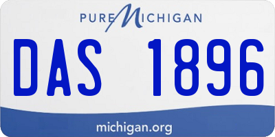 MI license plate DAS1896