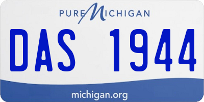 MI license plate DAS1944