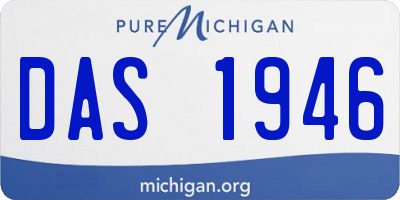 MI license plate DAS1946