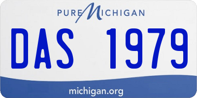 MI license plate DAS1979