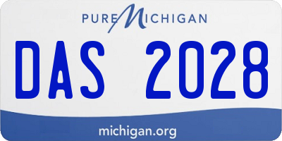MI license plate DAS2028