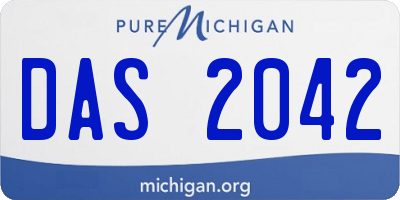 MI license plate DAS2042