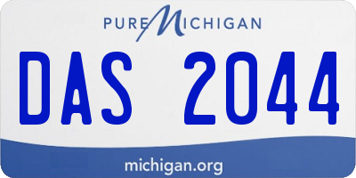 MI license plate DAS2044