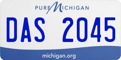 MI license plate DAS2045