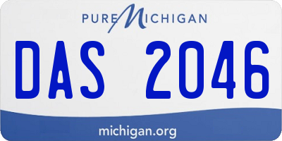 MI license plate DAS2046