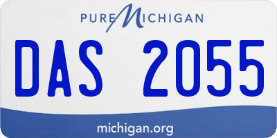 MI license plate DAS2055