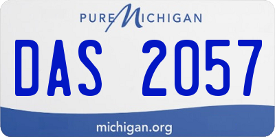 MI license plate DAS2057