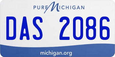 MI license plate DAS2086