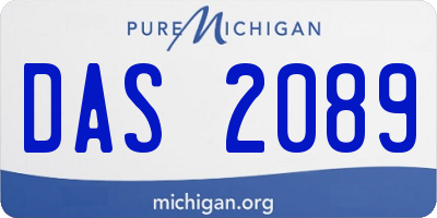 MI license plate DAS2089