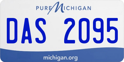 MI license plate DAS2095