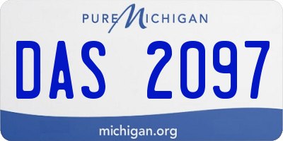 MI license plate DAS2097